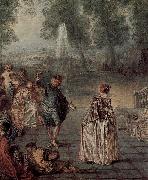 Jean antoine Watteau Das Ballvergnegen oil painting artist